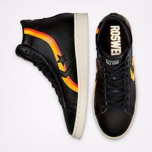 NIB Converse Roswell Rayguns Pro Leather Hi Black/University Gold/White US Mens